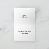 WECK MIR, DASS ICH TRICK ODER BEHANDLUNG GEHT KARTE (Innenseite)