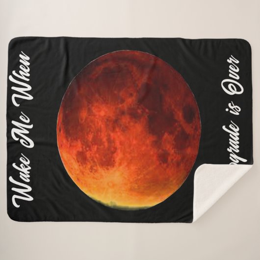 Weck mir, dass Retrograde über Sherpa Blanket ist Sherpadecke (Vorderseite (Horizontal))