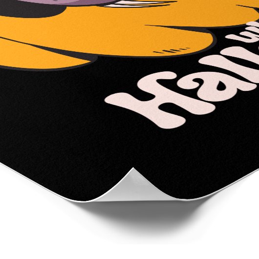 Weck mir, es ist Halloween Funny Sleeping Sloth Poster (Ecke)