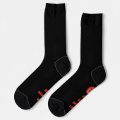 Weck mir kein wütendes Gesicht Socken (Linkes Detail)