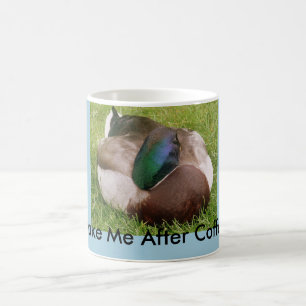 Weck mir nach der Kaffee-Ente Schlafen Tasse