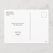 Weck mir Neujahr Weihnachten Weihnachten Augen Las (Rückseite)