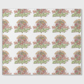 Weck mir, wenn der Ball im Jahr 2024 fällt Geschenkpapier (Flach)