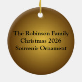 Weck mir, wenn der Kaffee fertig ist Keramikornament (Hinten)