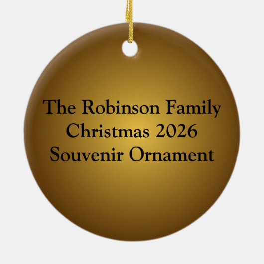 Weck mir, wenn der Kaffee fertig ist Keramikornament (Hinten)