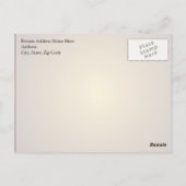 Weck mir, wenn der Kaffee fertig ist Postkarte (Rückseite)