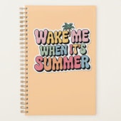 Weck mir, wenn es Sommer Retro Vibes Planner ist Planer (Vorderseite)
