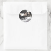 Weck mit Katzenaufkleber Runder Aufkleber (Tasche)