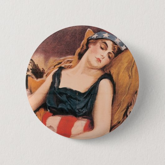 Weck nach Amerika Button (Vorderseite)