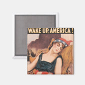 Weck nach Amerika Magnet (Vorderseite/Rückseite)