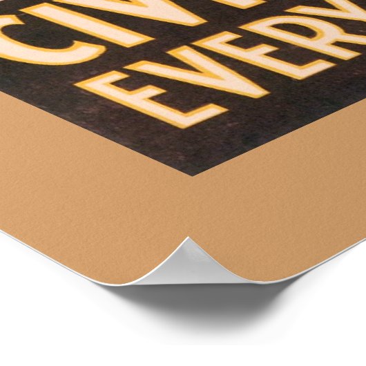 Weck nach Amerika Poster (Ecke)