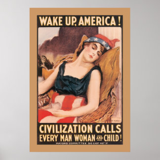Weck nach Amerika Poster