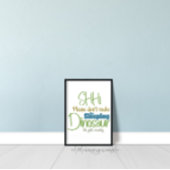 Weck nicht die schlafenden Dinosaurier Kinder Wall Poster