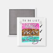 Weck-Pray-Magnet Magnet (Vorderseite/Rückseite)