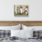 Weck seine niedliche Weihnachtsbilder Leinwanddruck (Insitu (Schlafzimmer))