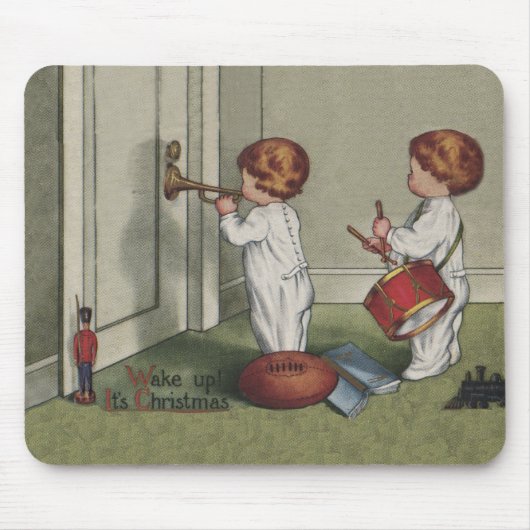 Weck seine niedliche Weihnachtsbilder Mousepad (Vorne)