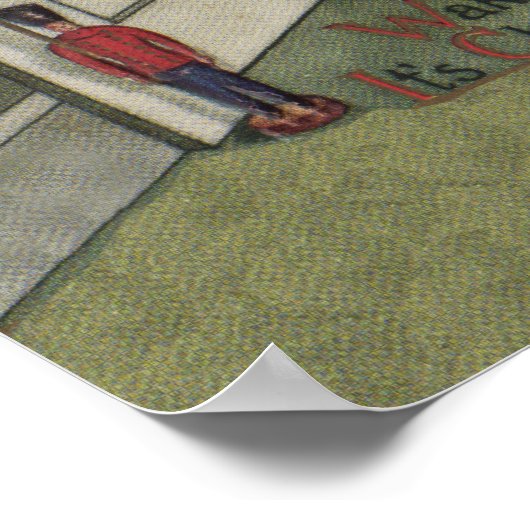 Weck seine niedliche Weihnachtsbilder Poster (Ecke)