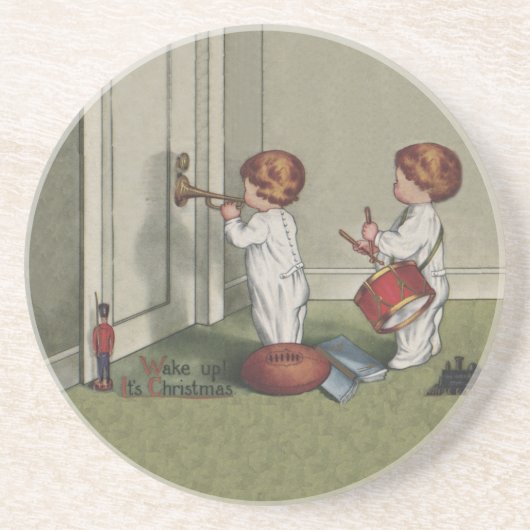 Weck seine niedliche Weihnachtsbilder Untersetzer (Vorne)