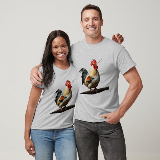 Weck Spaß Rooster Crowing a Warning T-Shirt (Unisex)