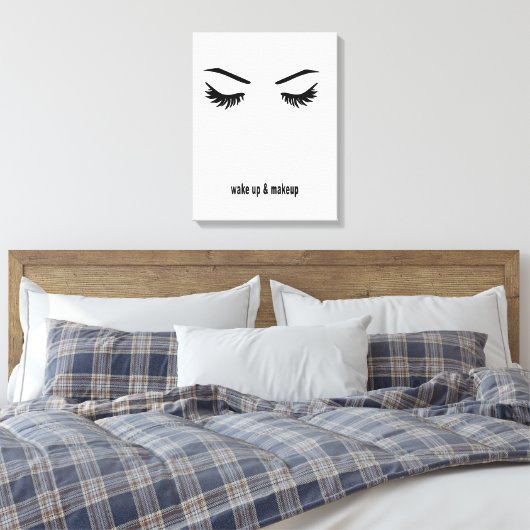 Weck und Make-up Leinwanddruck (Insitu (Schlafzimmer))