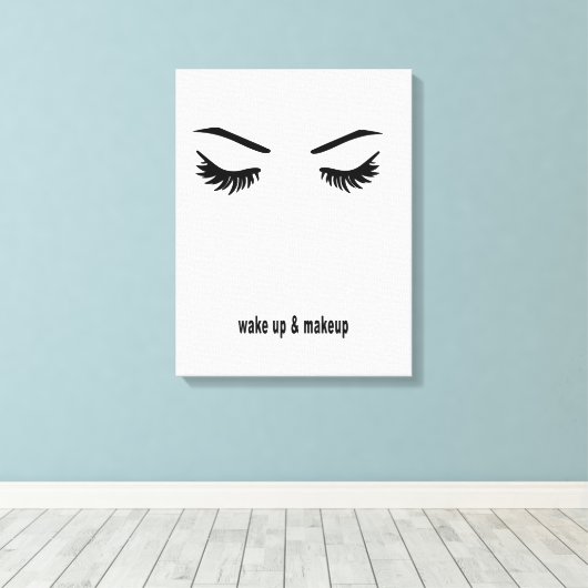 Weck und Make-up Leinwanddruck (Insitu (Holzboden))