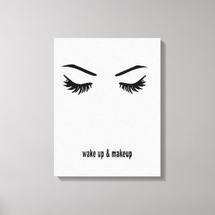 Weck und Make-up Leinwanddruck