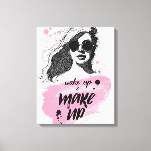Weck und Make-up Leinwanddruck (Vorderseite)