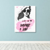 Weck und Make-up Leinwanddruck (Insitu (Holzboden))