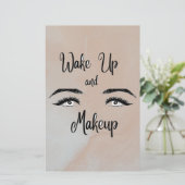 Weck und Makeup Briefpapier (Stehend Vorderseite)