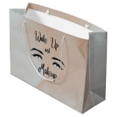 Weck und Makeup Große Geschenktüte (Rückseite Schrägansicht)