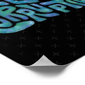 Weck und rieche die Korruption Word Art. 1 Poster (Ecke)