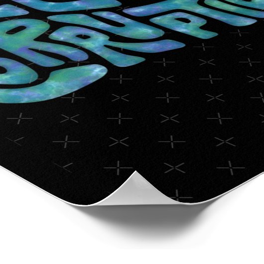 Weck und rieche die Korruption Word Art. 1 Poster (Ecke)