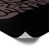 Weck und rieche die Korruption Word Art Poster (Ecke)