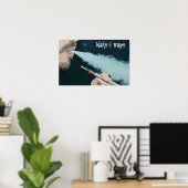 Weck- und Vape-Vaping-Rauchplakat Poster (Heimbüro)