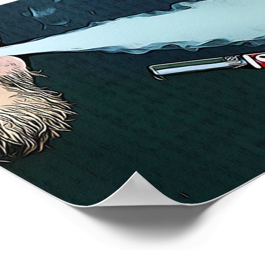 Weck- und Vape-Vaping-Rauchplakat Poster (Ecke)