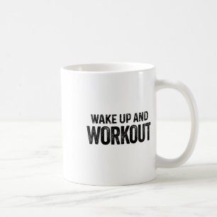 Weck und Workout - Motivierend Fitness Bodybui Kaffeetasse