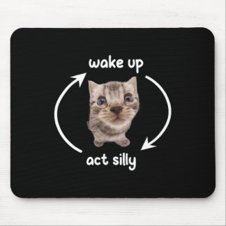Weck Up Act Albern Cat Weck Up Act Albern Cat Kids Mousepad