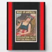 Weck-Up America Poster Plaque Fotoplatte (Vorderseite)