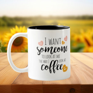Weck Up and Shine: Die perfekte Coffee Quote-Tasse Zweifarbige Tasse