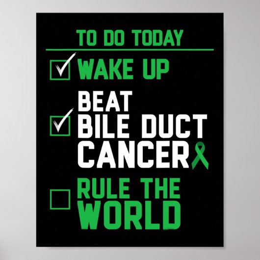 Weck-up Beat Bile Duct Cancer Rule The World 1 Poster (Vorne)