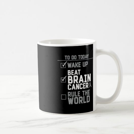 Weck-Up-Beat-Brain Cancer Rule the World Kaffeetasse (Rechts)