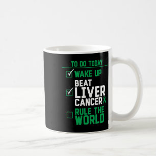 Weck-Up-Beat-Leberkrebs-Regel auf der Welt Kaffeetasse