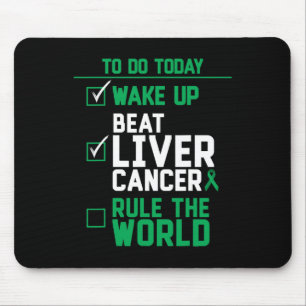 Weck-Up-Beat-Leberkrebs-Regel auf der Welt Mousepad