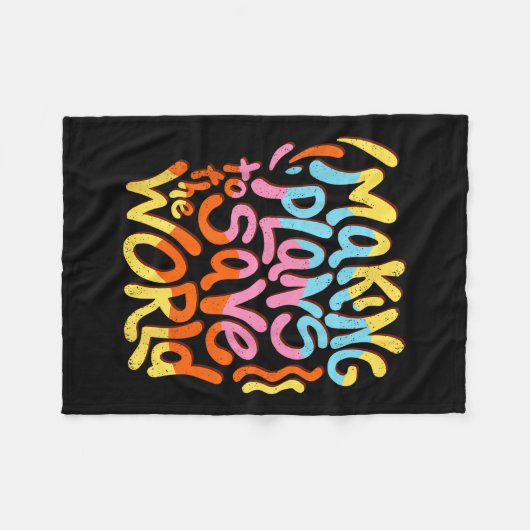 Weck-up-Ruf Klimaschutz Fleecedecke (Vorderseite (Horizontal))