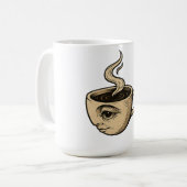 Weck-Up & Watch - Surreal Coffee Cup Design Kaffeetasse (Vorderseite Links)