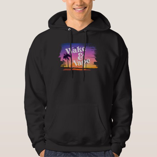 Weck & Vape Sunrise Vaping Hobbyist & Nikotin Fi Hoodie (Vorderseite)