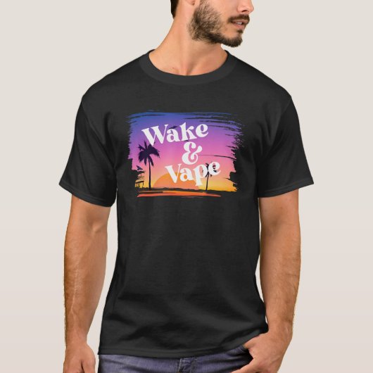 Weck & Vape Sunrise Vaping Hobbyist & Nikotin Fi T-Shirt (Vorderseite)