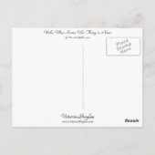 Weck, wenn etwas Vile in der Nähe ist Postkarte (Rückseite)