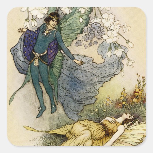 Weck, wenn etwas Vile in der Nähe ist Quadratischer Aufkleber (Vorderseite)