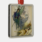 Weck, wenn etwas Vile in der Nähe ist Silbernes Ornament (Rechts)